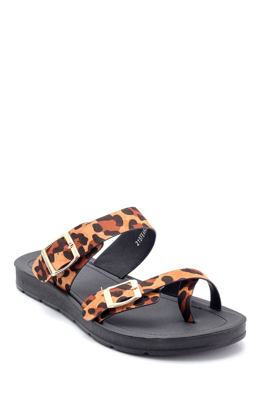 Kadın Leoper Desenli Casual Terlik