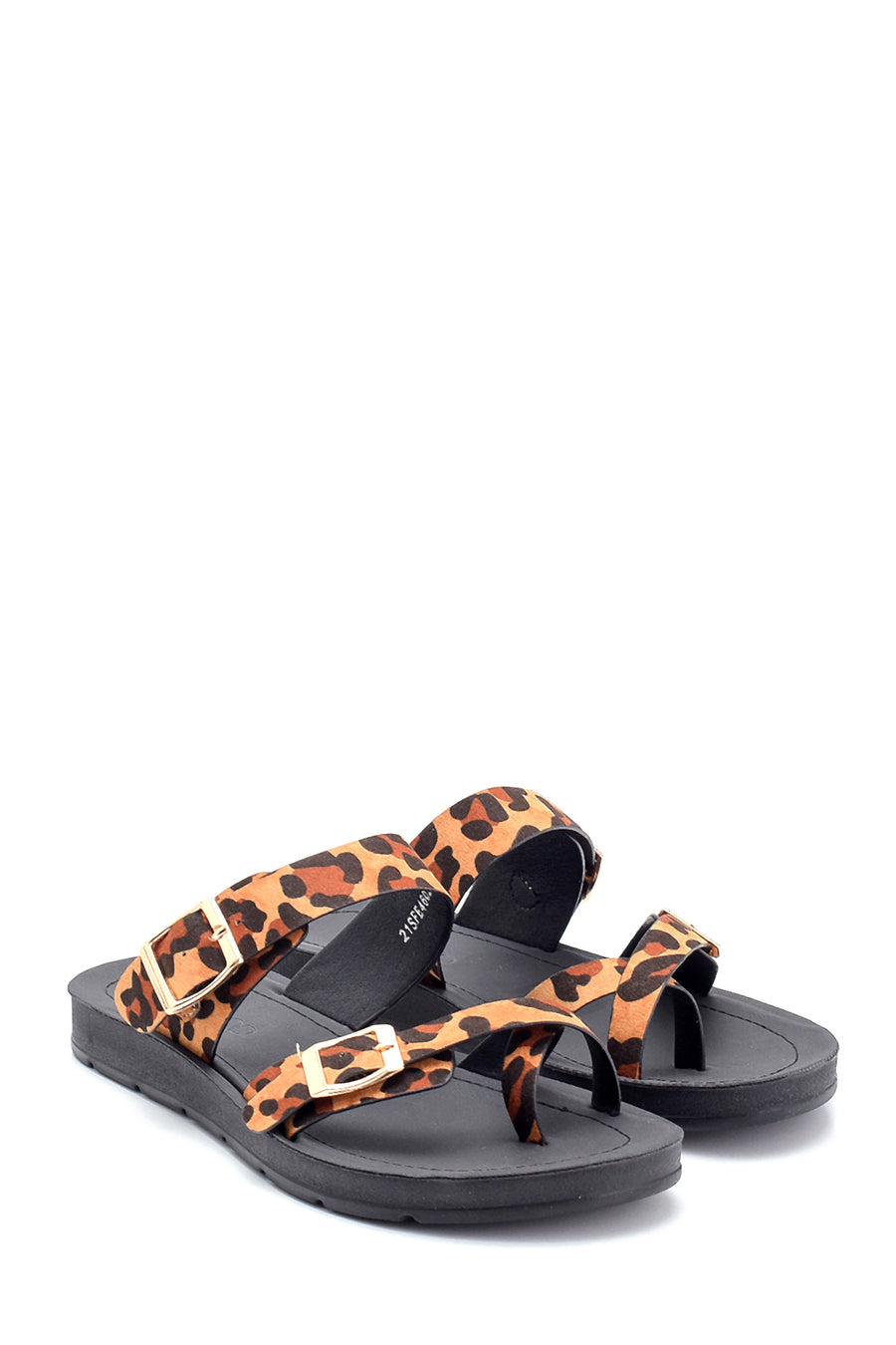 Kadın Leoper Desenli Casual Terlik