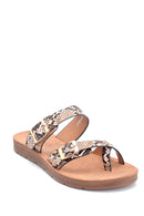 Kadın Yılan Baskılı Casual Terlik | Derimod