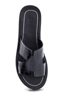 Women's Casual Crocodile Patterned Slippers | Derimod