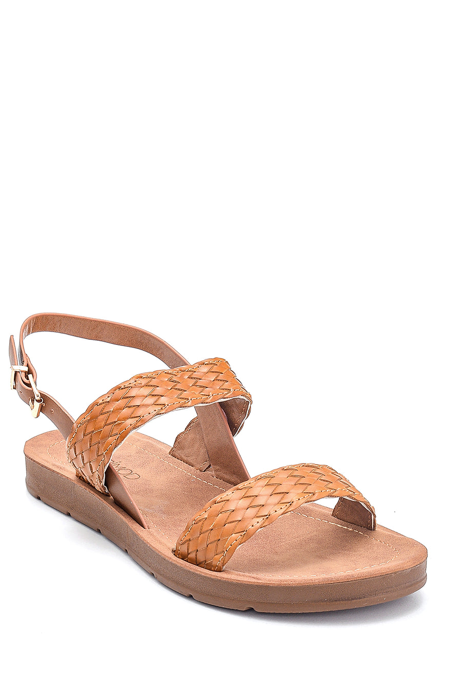Kadın Örgü Detaylı Casual Sandalet