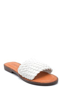 Women's Knitted Detailed Casual Slippers | Derimod