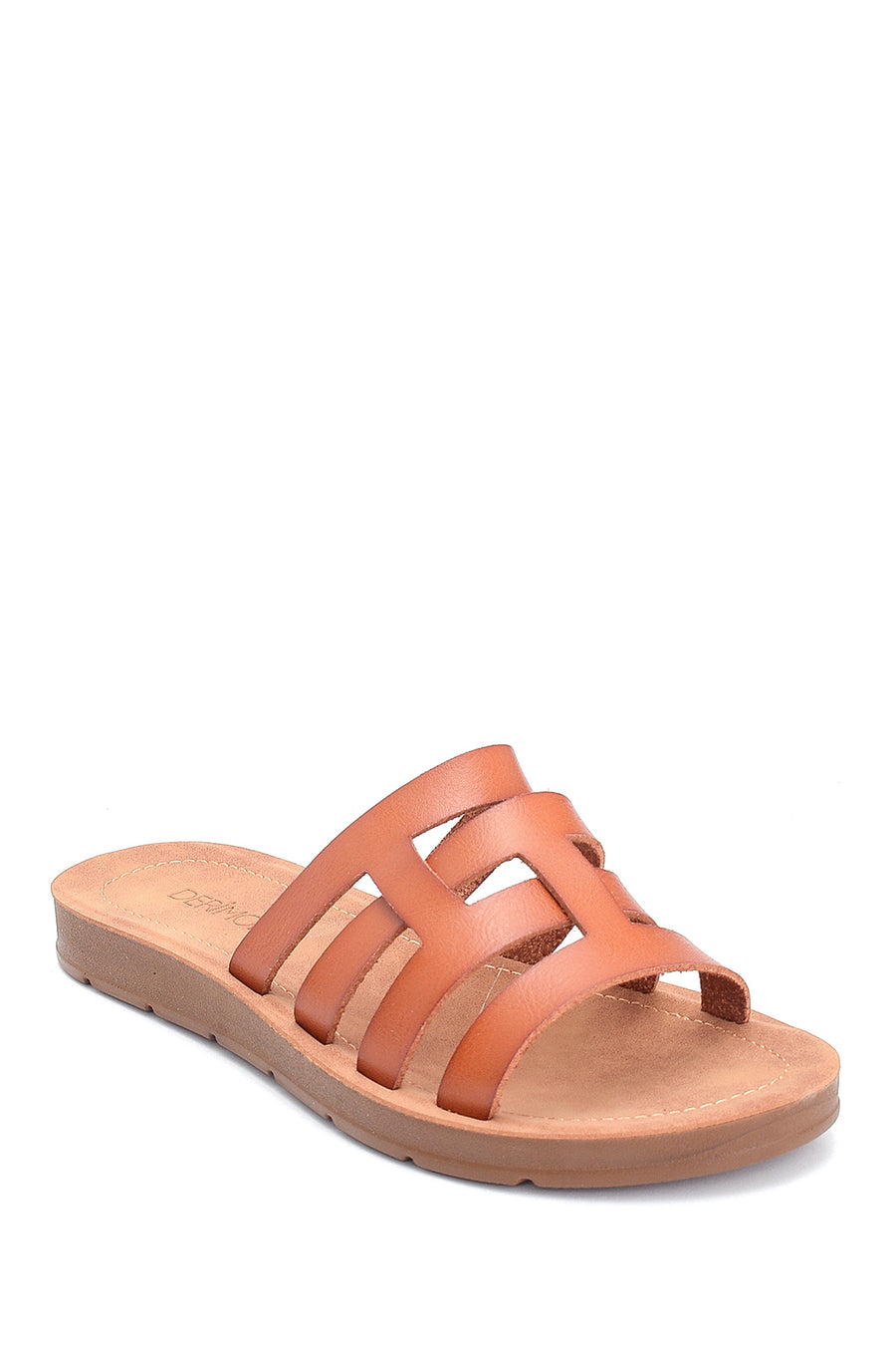 Women's Camel Casual Flat Slippers