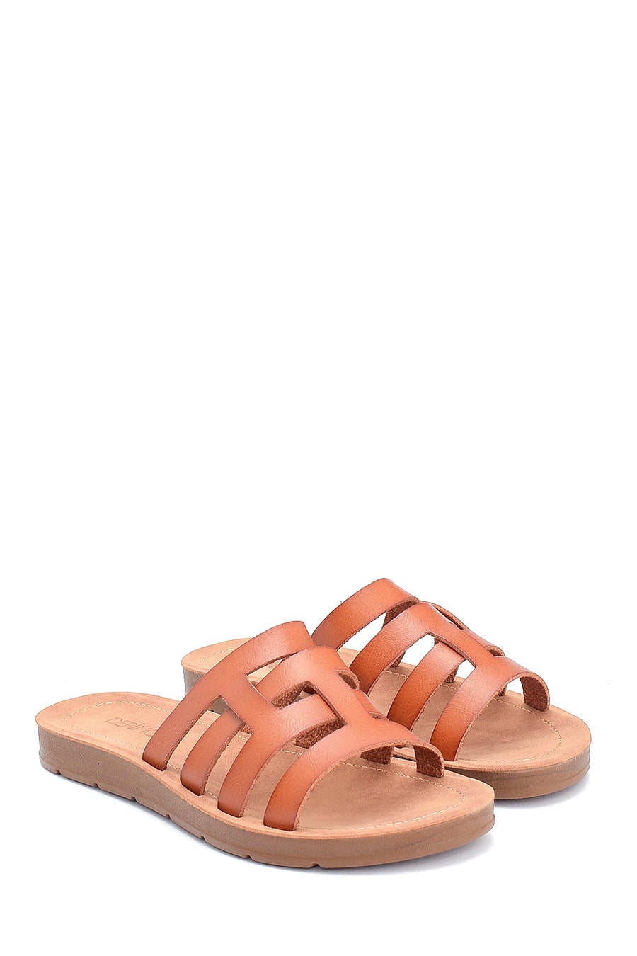 Women's Camel Casual Flat Slippers