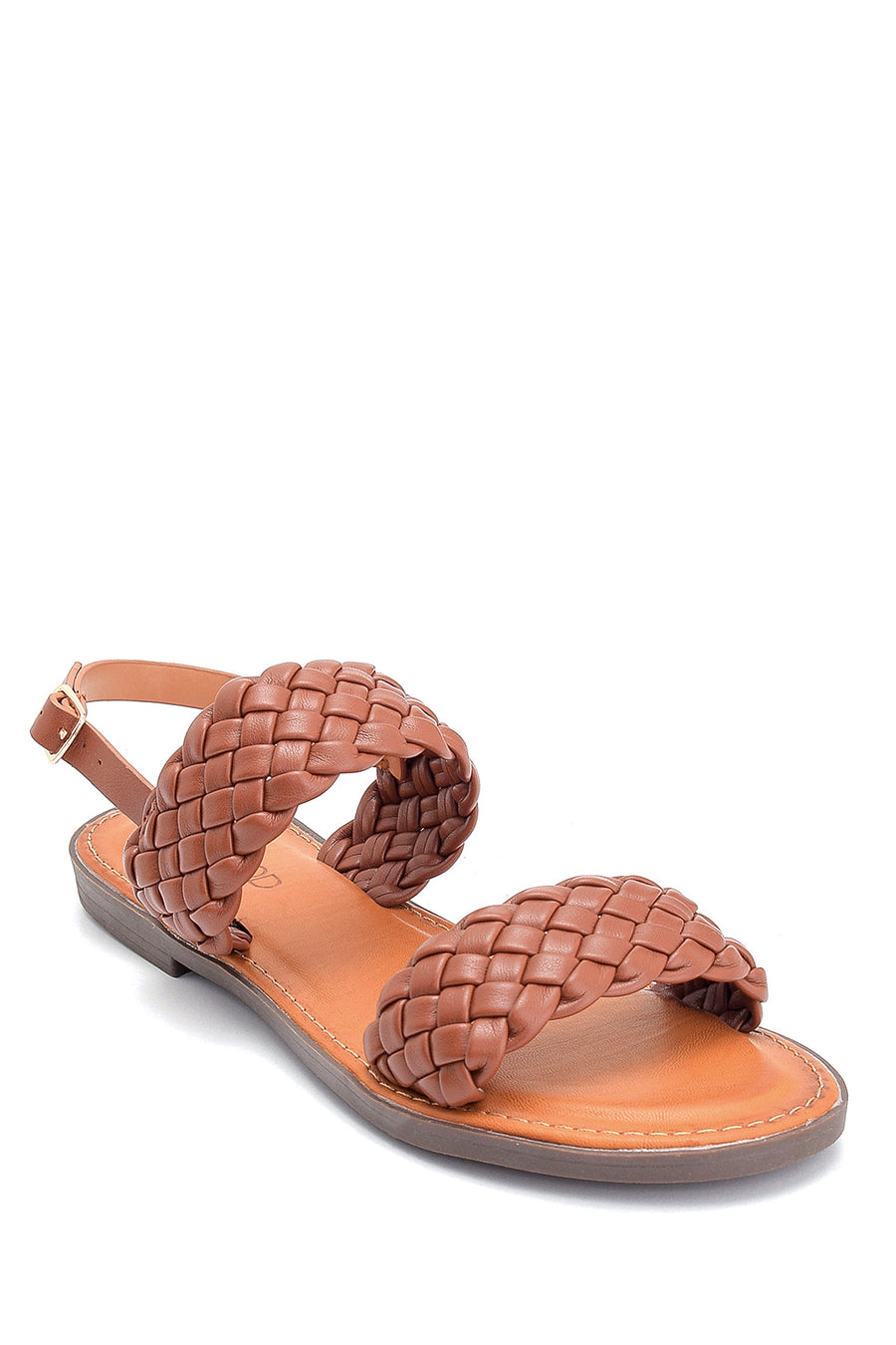 Kadın Örgü Detaylı Casual Sandalet