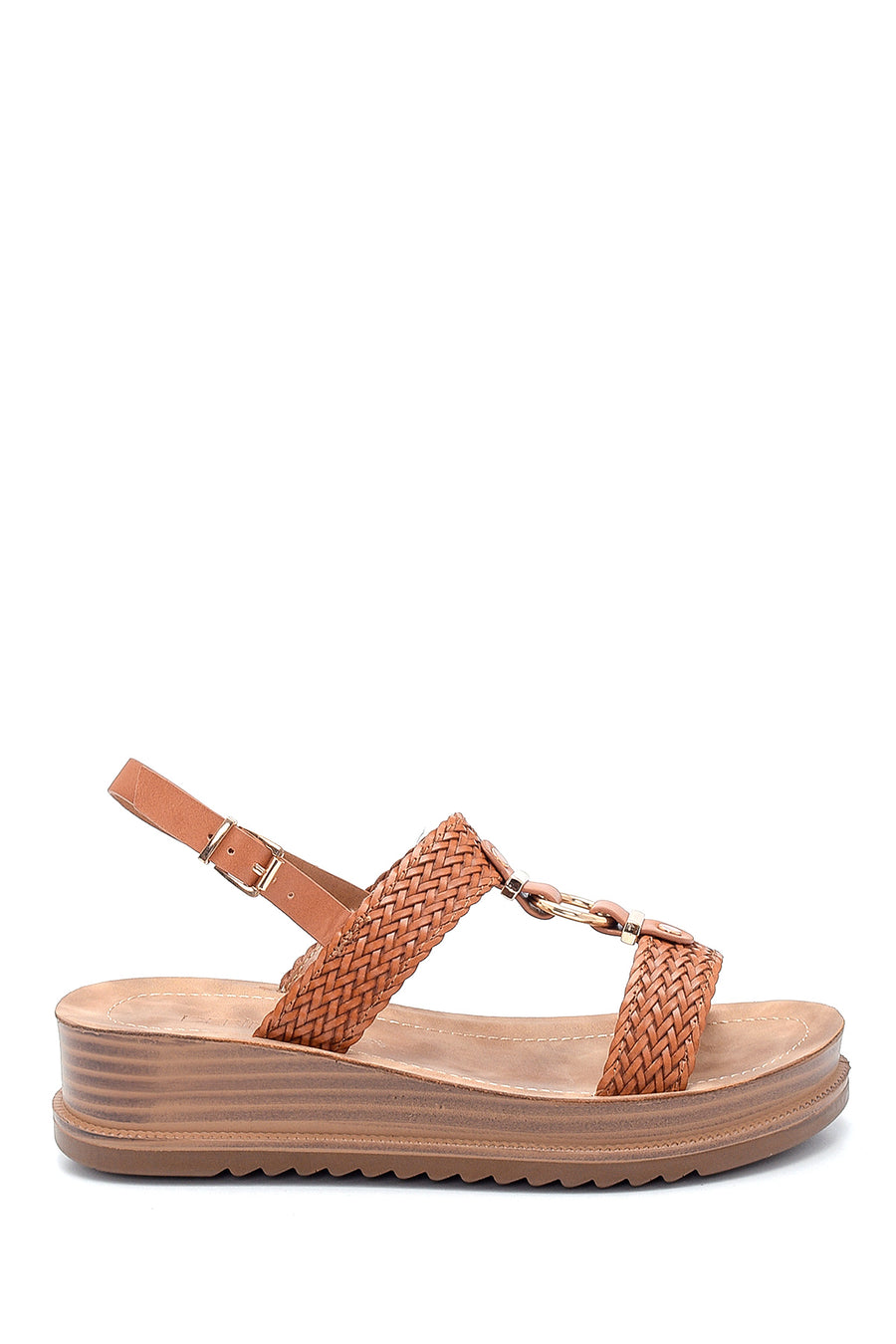 Women's Tan Thick Sole Sandals 21SFE464514 | Derimod
