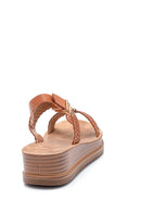 Women's Tan Thick Sole Sandals | Derimod