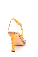 Women's Wooden Marble Heeled Sandals | Derimod