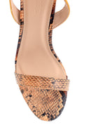 Women's Wooden Marble Heeled Sandals | Derimod