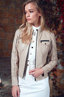 Pia Women's Leather Jacket | Derimod