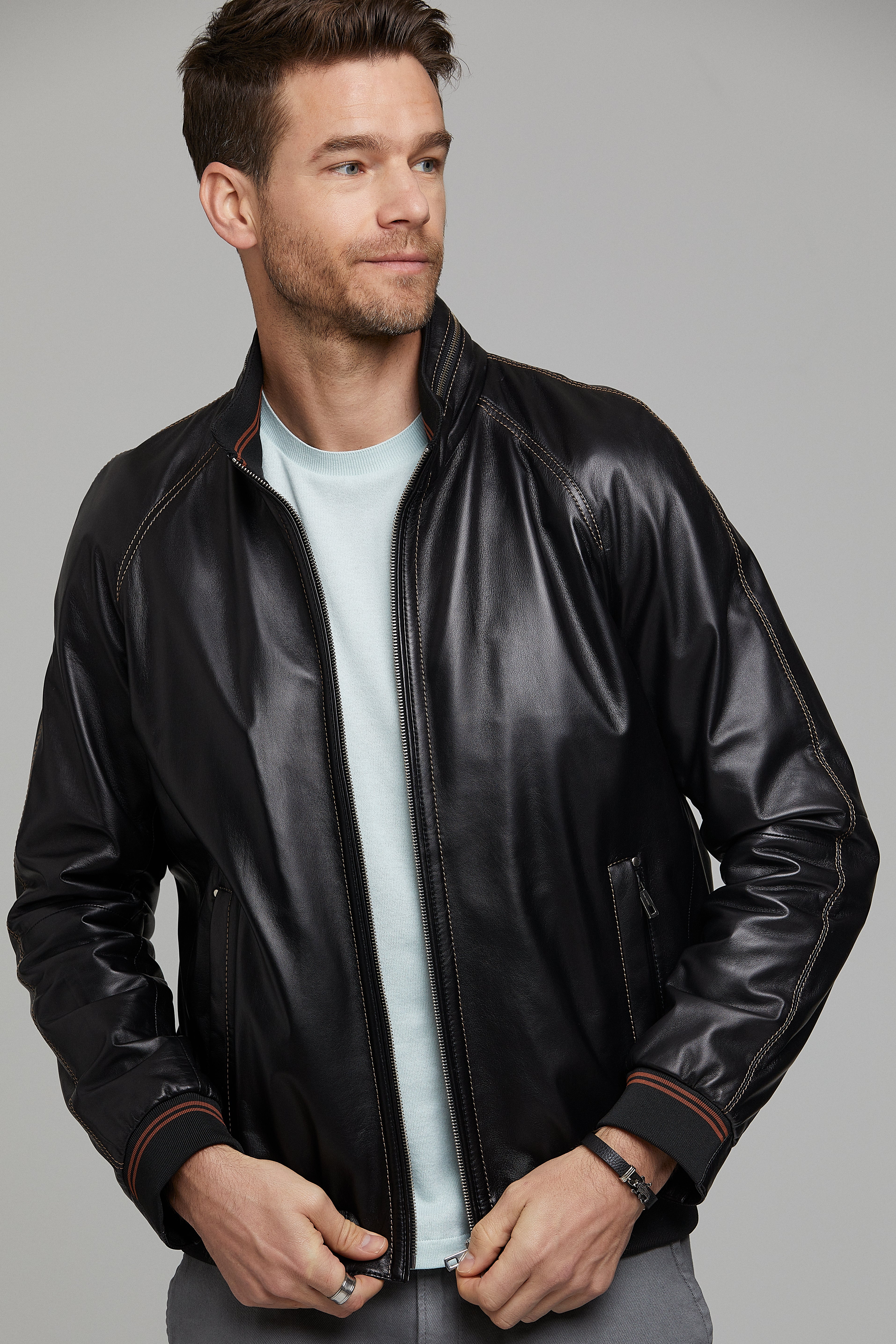 Costa Erkek Deri Ceket 21SGD6400IL | Derimod