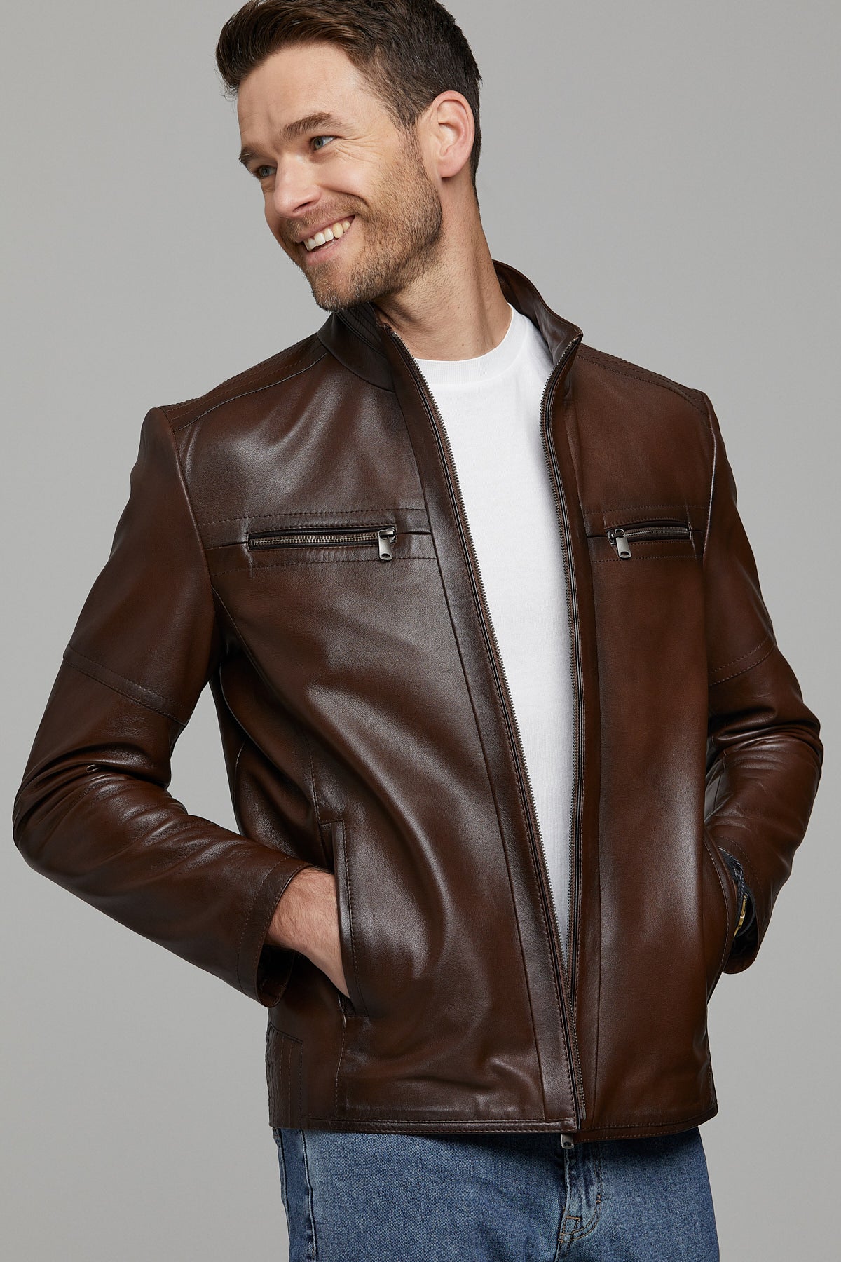 Cody Erkek Deri Ceket 21SGE640447 | Derimod