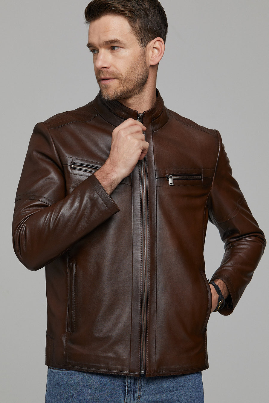 Cody Men's Leather Jacket