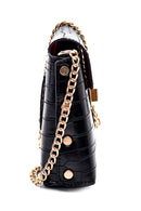 Kadın Kroko Desenli Çapraz Çanta | Derimod