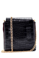 Kadın Kroko Desenli Çapraz Çanta | Derimod