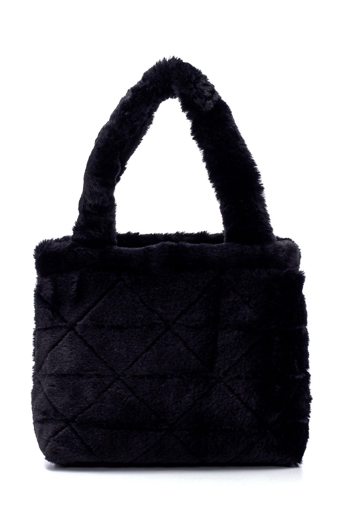 Kadın Siyah Peluş El Çantası 21WBD2134PH | Derimod