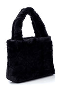 Kadın Siyah Peluş El Çantası | Derimod
