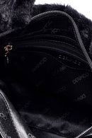 Kadın Siyah Peluş El Çantası | Derimod