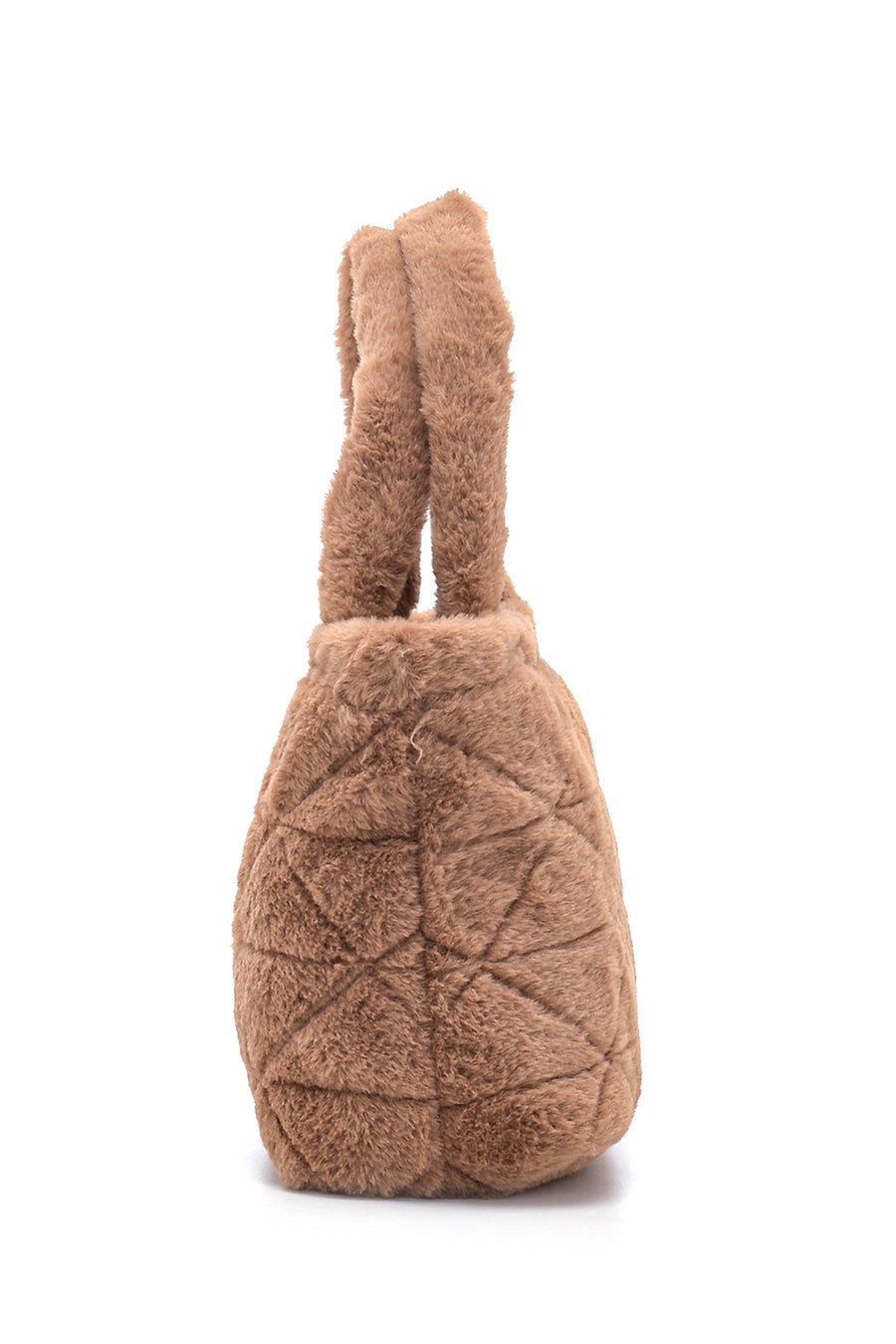 Women's Camel Plush Handbag