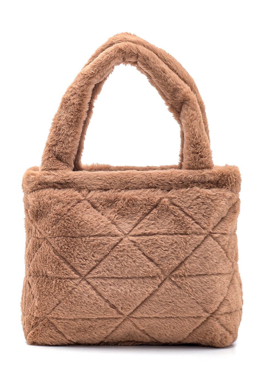 Women's Camel Plush Handbag