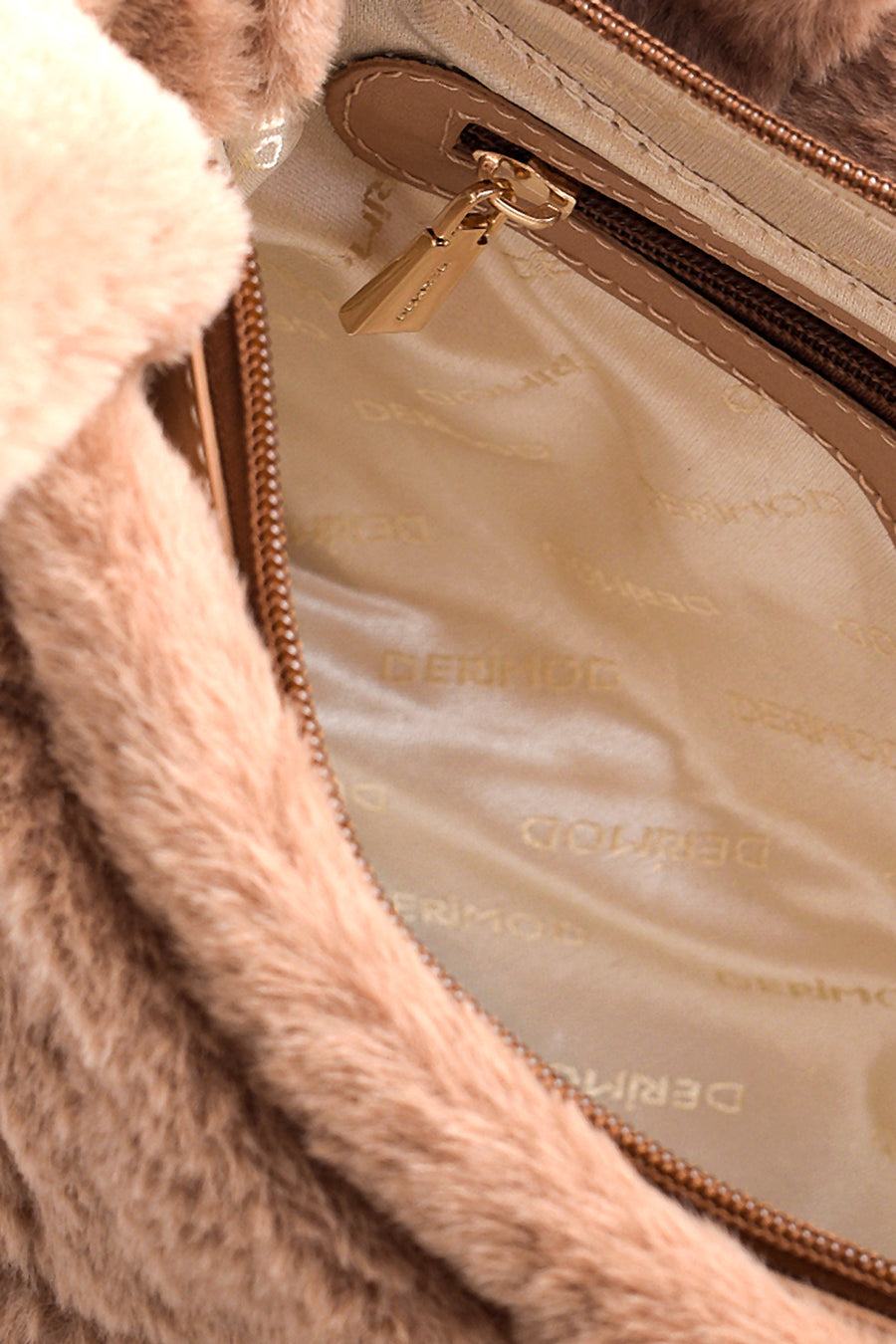 Women's Camel Plush Handbag