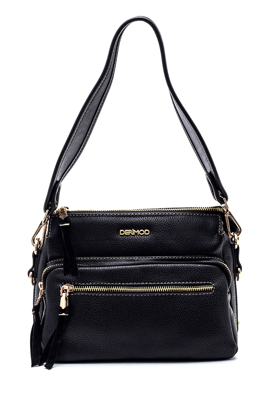 Women's External Zipper Shoulder Bag 21WBD2207FT | Derimod