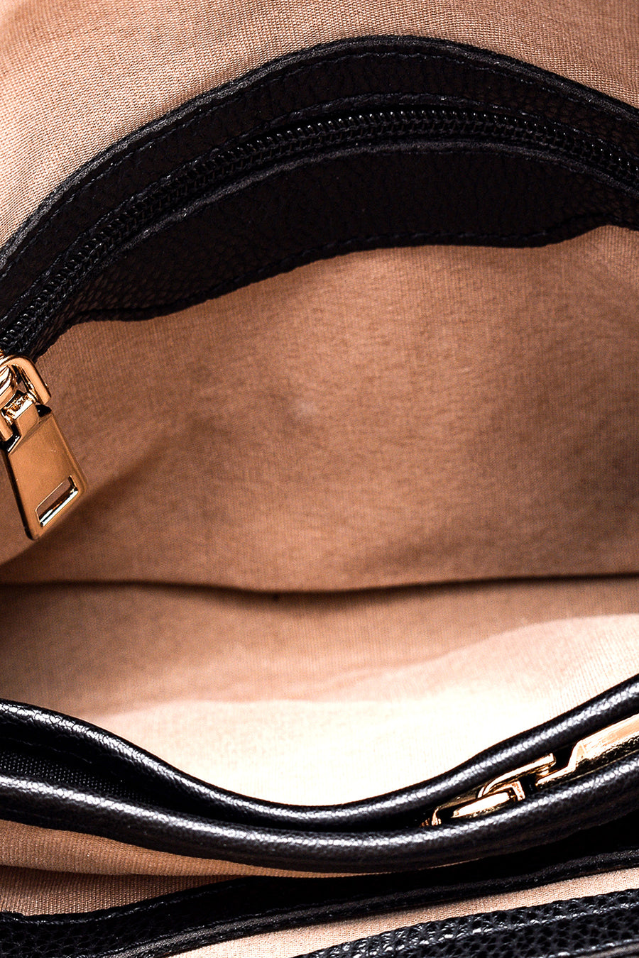 Women's External Zipper Shoulder Bag