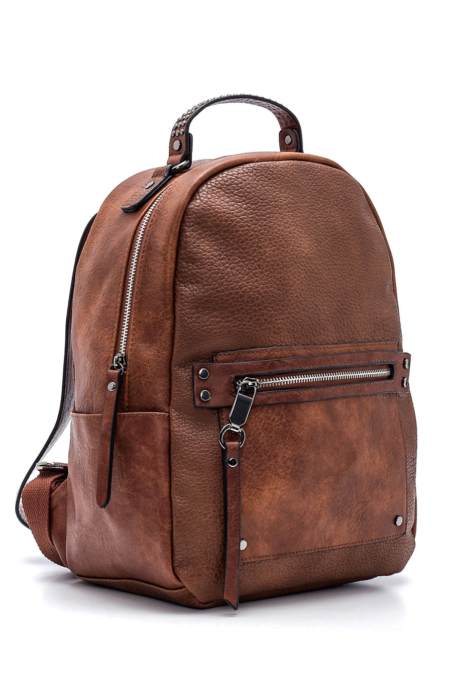 Women's Metal Detailed Backpack