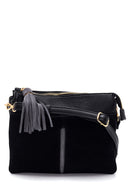Women's Suede Detailed Crossbody Bag | Derimod