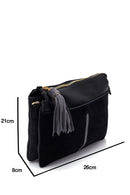 Women's Suede Detailed Crossbody Bag | Derimod