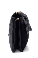 Women's Suede Detailed Crossbody Bag | Derimod