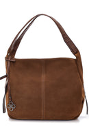 Women's Suede Shoulder Bag | Derimod