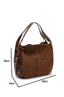 Women's Suede Shoulder Bag | Derimod