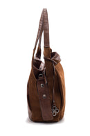 Women's Suede Shoulder Bag | Derimod