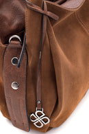 Women's Suede Shoulder Bag | Derimod