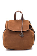 Kadın Taba Süet Sırt Çantası | Derimod