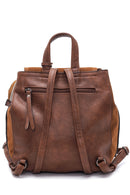 Kadın Taba Süet Sırt Çantası | Derimod