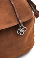 Kadın Taba Süet Sırt Çantası | Derimod