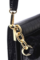 Kadın Peluş Detaylı Kroko El Çantası | Derimod