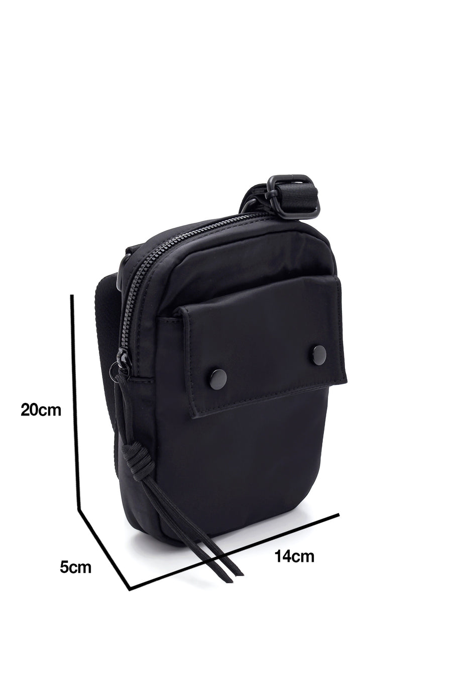 Men's Black Crossbody Bag