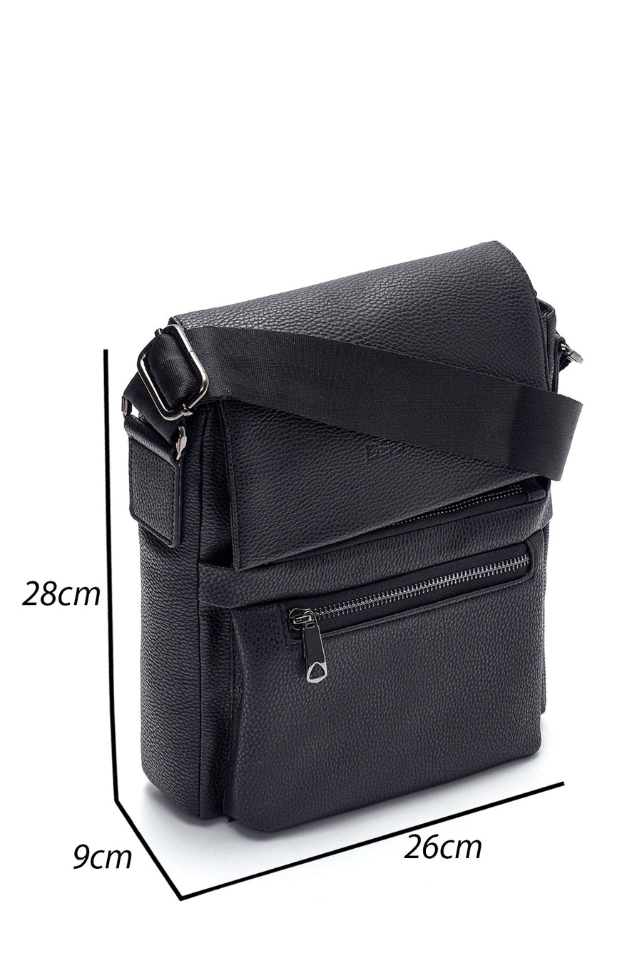 Men's Black Messenger Bag