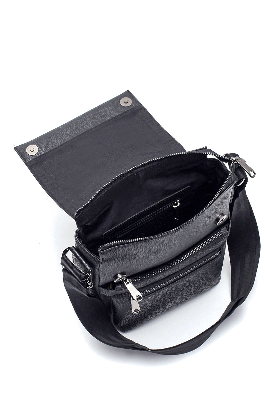 Men's Black Messenger Bag