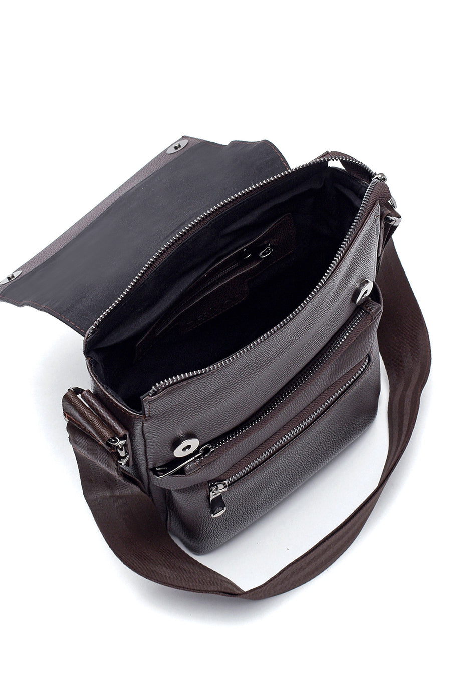 Men's Brown Messenger Bag