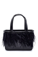 Kadın Tüylü Yılan Desenli Derimod X Whenever Company Mini El Çantası | Derimod