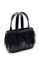 Kadın Tüylü Yılan Desenli Derimod X Whenever Company Mini El Çantası | Derimod