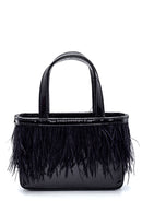 Kadın Tüylü Yılan Desenli Derimod X Whenever Company Mini El Çantası | Derimod