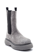 Women's Leather Suede High Sole Chelsea Boots | Derimod
