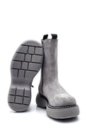 Women's Leather Suede High Sole Chelsea Boots | Derimod