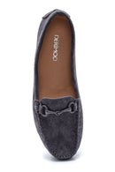 Women's Leather Suede Loafer | Derimod