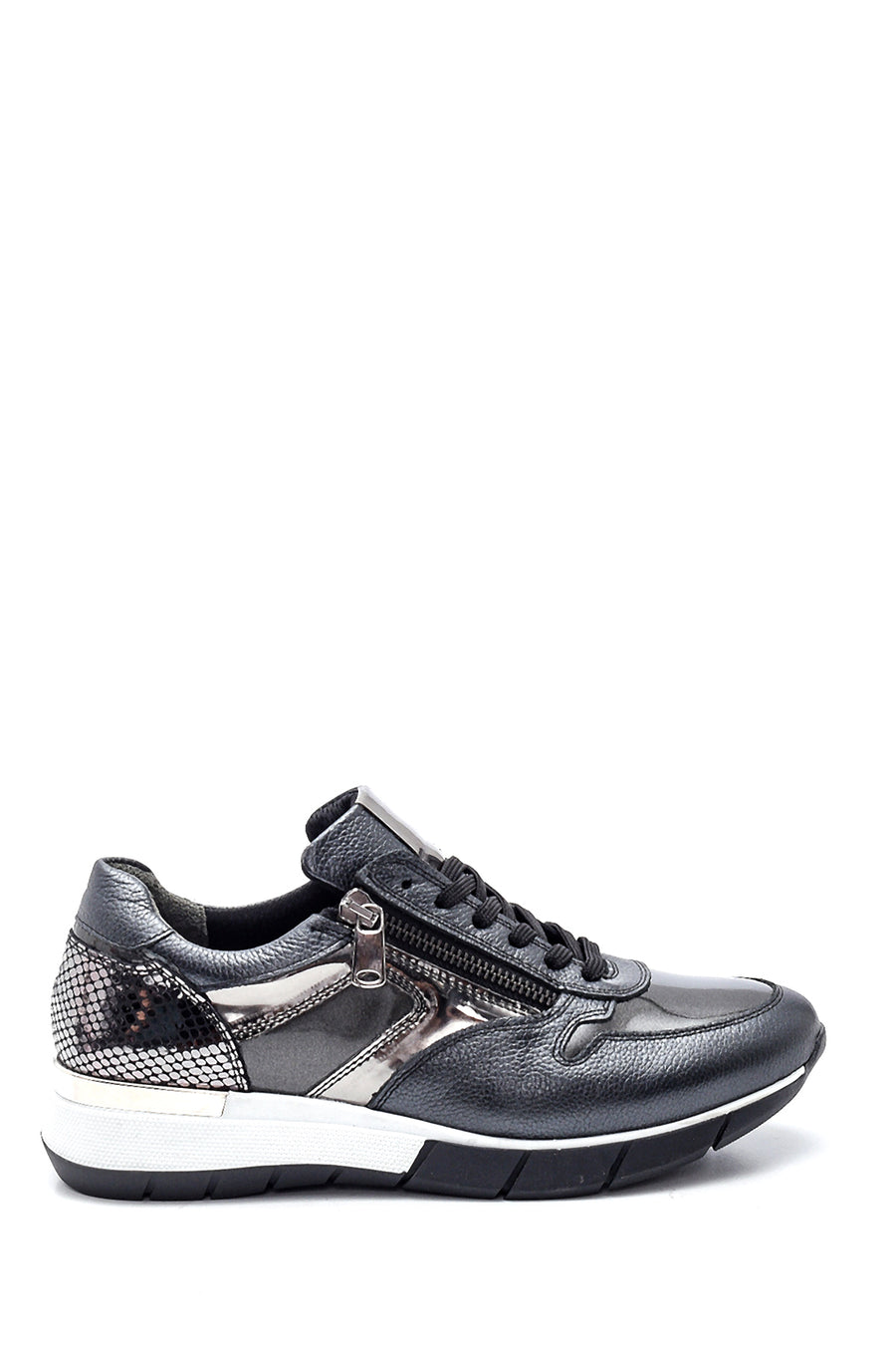 Kadın Deri Fermuar Detaylı Sneaker 21WFD371014 | Derimod
